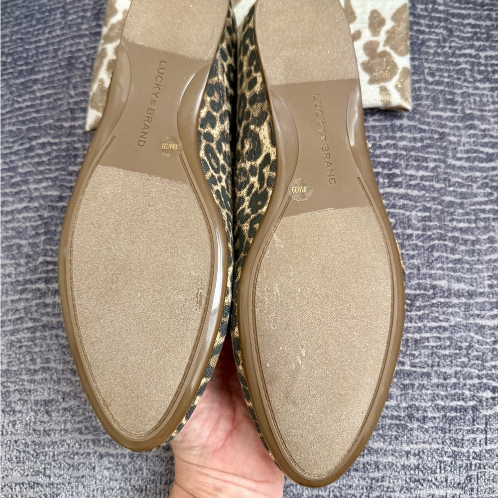 Lucky Brand Cyrena Animal Print flats Size 8 BNWT - Picture 4 of 7